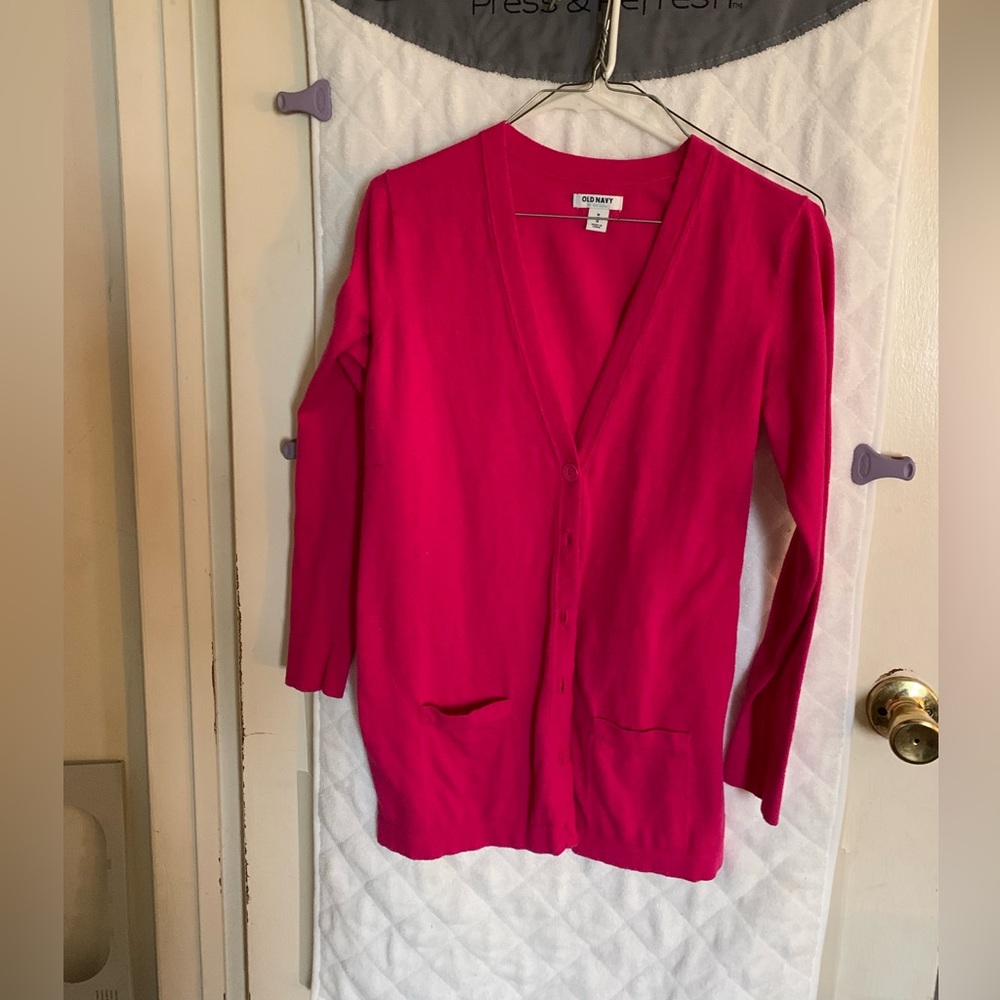 Old Navy Pink Cardigan Medium